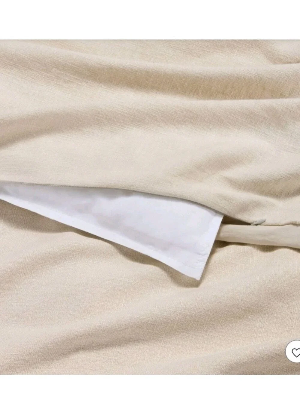Casaluna - King Heavyweight Linen Blend Duvet Cover & Sham Set Natural